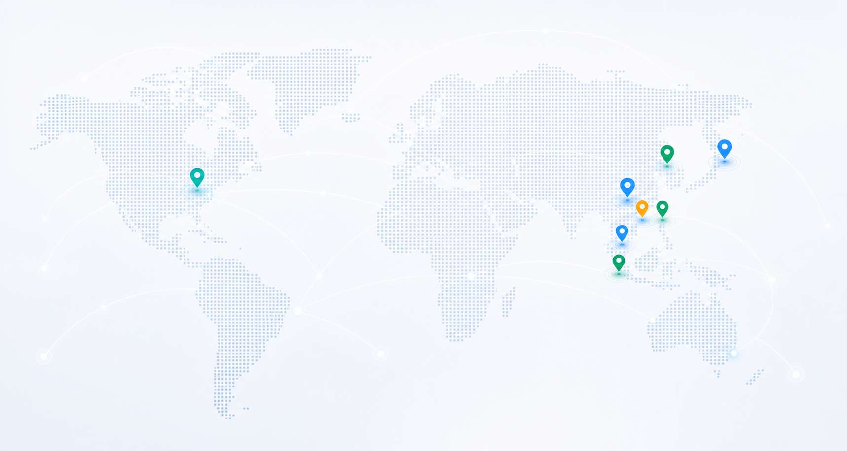 Global cloudleadinno node coverage map